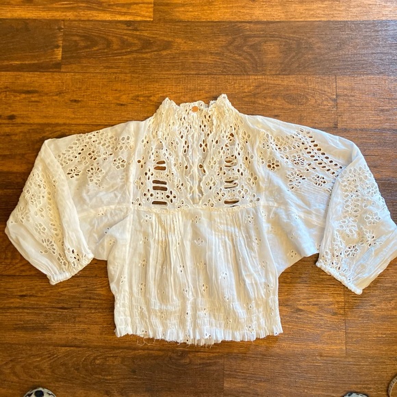 Free People Tops - Free people white shirt